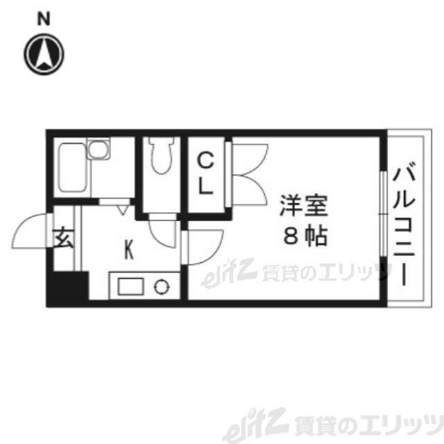 HARMONYHILLS(1K/2階)の間取り写真