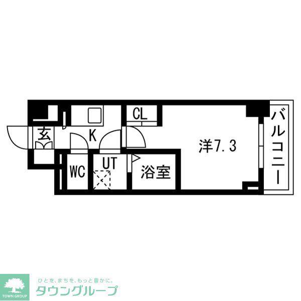 テラス南千住(1K/10階)の間取り写真