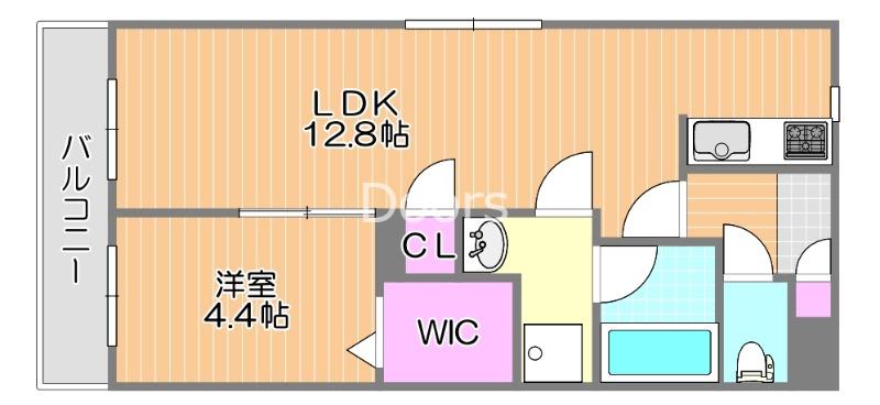 N・O青江(1LDK/3階)の間取り写真
