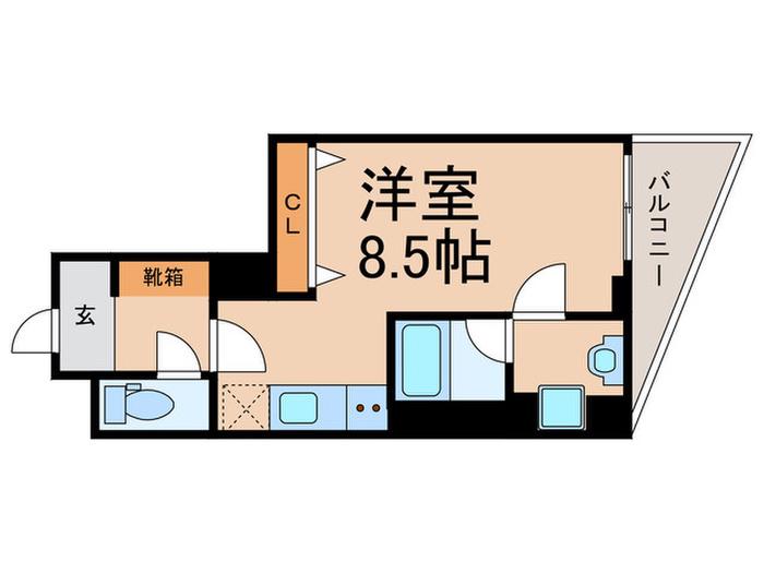 CREVISTA板橋ときわ台(ワンルーム/7階)の間取り写真