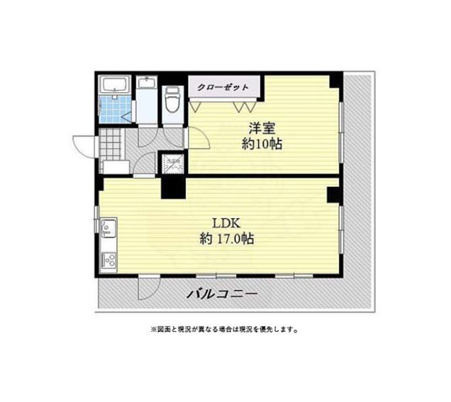 タカノ第2コーポ(1LDK/3階)の間取り写真