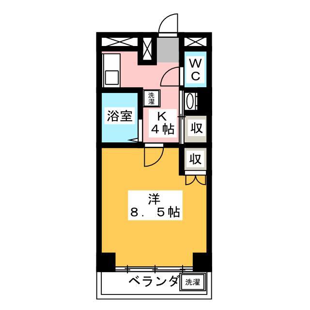 第2エコーマンション(ワンルーム/3階)の間取り写真