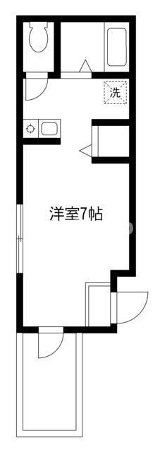 アレイズ青井(ワンルーム/2階)の間取り写真
