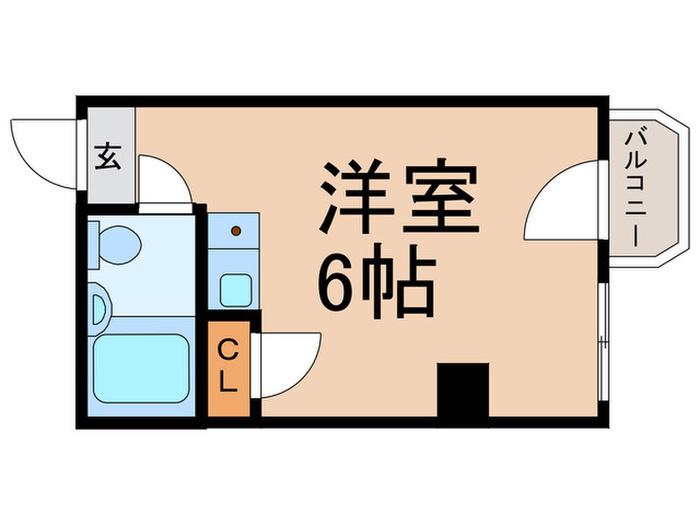 雑司ヶ谷グリーンハイツ(ワンルーム/1階)の間取り写真