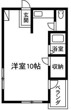 コーポ小林(1K/1階)の間取り写真