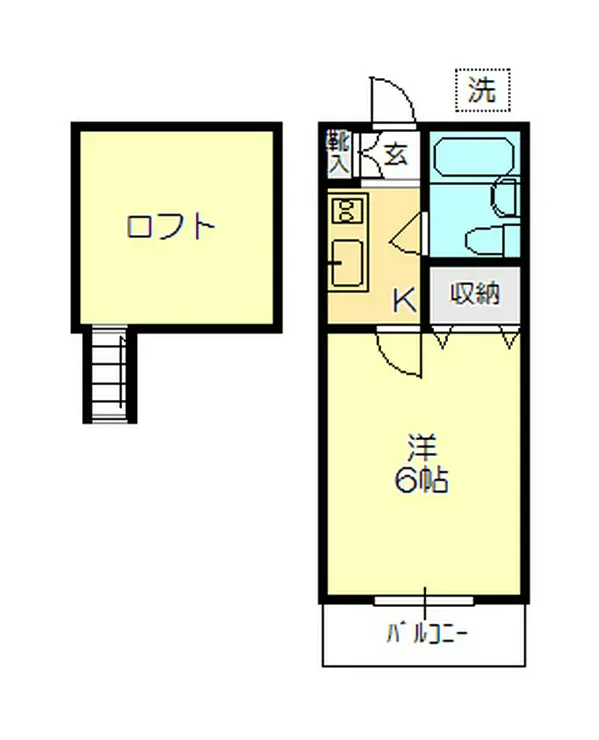 花小金井ロイヤルコーポ 1階階 間取り