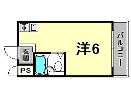 サンハイツイシハラ(ワンルーム/1階)の間取り写真