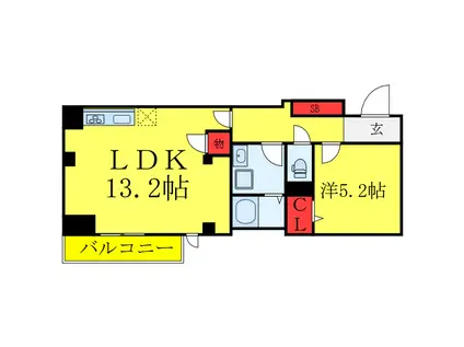 田端新町1丁目PROJECT(1LDK/2階)の間取り写真