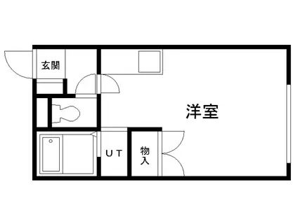 セラフィックマンション310(ワンルーム/1階)の間取り写真