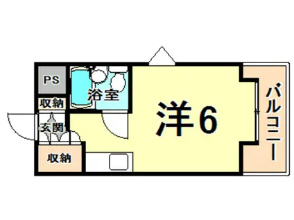 キューブ南武庫之荘3(ワンルーム/3階)の間取り写真