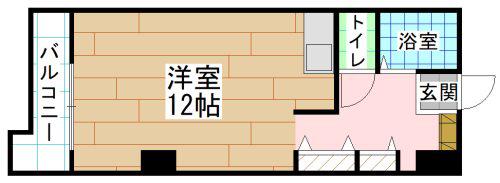 第2IMビル(ワンルーム/3階)の間取り写真