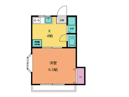 ロイヤルハイツ(1K/2階)の間取り写真