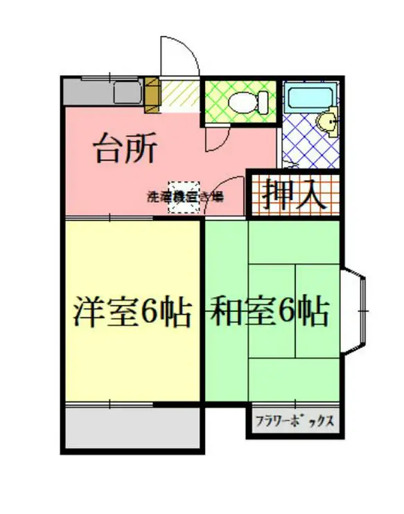 ファミーユ村野 1階階 間取り