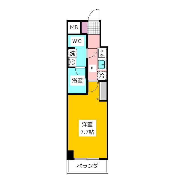LUMEED上石神井(1K/7階)の間取り写真