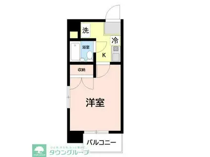 シロタビル(1K/5階)の間取り写真