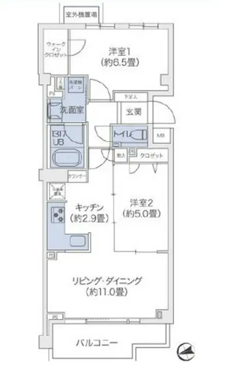 代官山BLESS鉢山 3階階 間取り