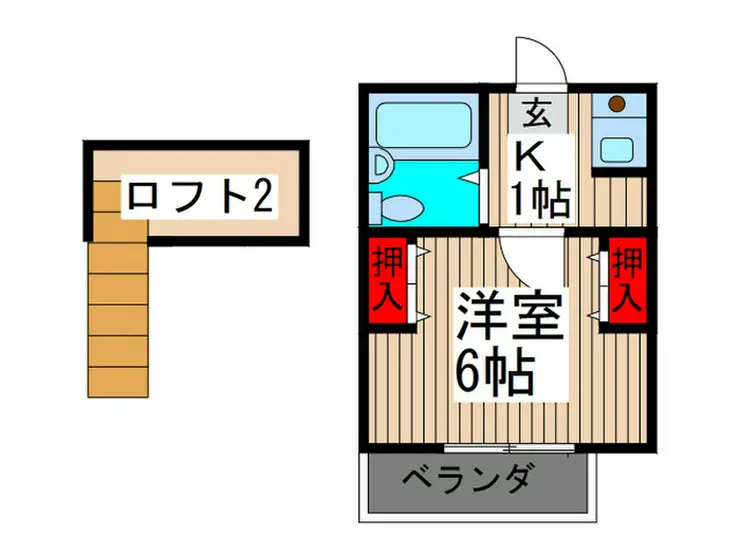 シティパレス上尾5 2階階 間取り