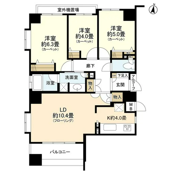 アルス横浜台町 5階階 間取り