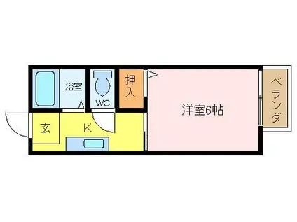 藝韻荘(1K/1階)の間取り写真