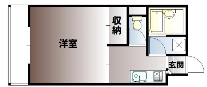 エトワール庄(1K/1階)の間取り写真