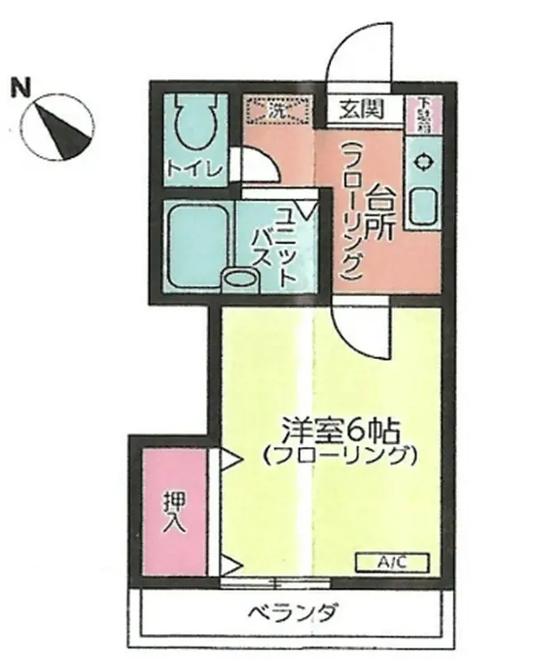 BEコーポII 1階階 間取り