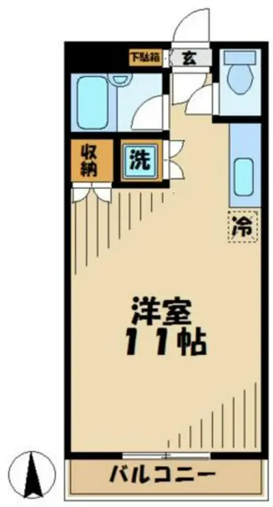 キャスケード1 3階階 間取り