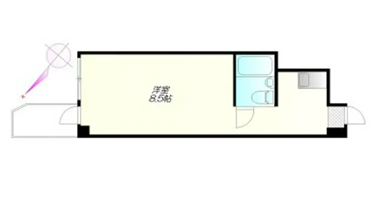 新宿フラワーハイホーム 5階階 間取り
