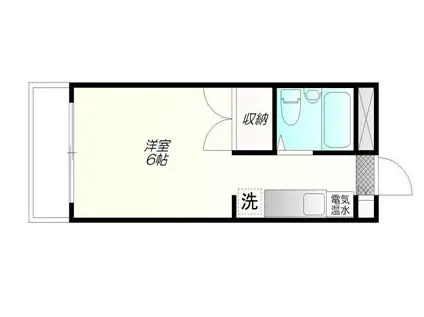 カレドセルクル(ワンルーム/3階)の間取り写真