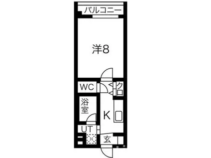 CITY連坊ステーションコート(1K/2階)の間取り写真