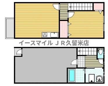 福福ベース(1LDK/1階)の間取り写真