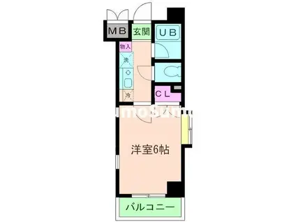 アルファコート(1K/3階)の間取り写真