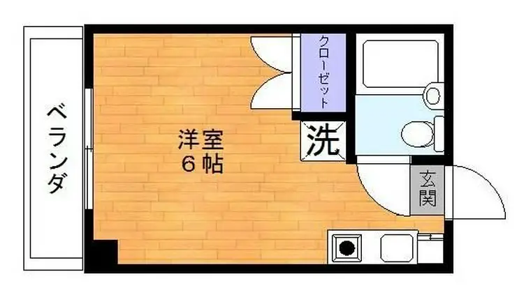 イレブン大久保日大前 2階階 間取り
