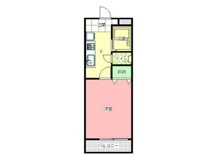 AFFETTO (1K/2階)の間取り写真