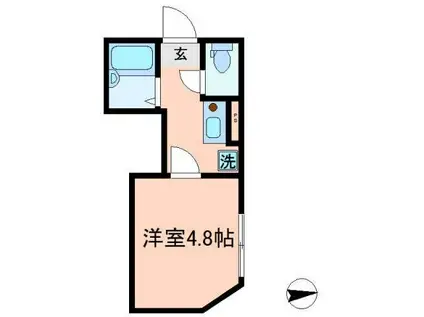 レクラン五反野(1K/3階)の間取り写真