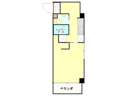 エイトハウス反町(1K/2階)の間取り写真