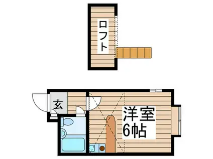 ベルピア常盤平11-4(ワンルーム/1階)の間取り写真
