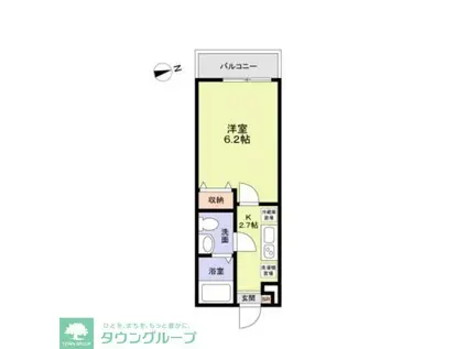 RAYS MATSUDO(1K/3階)の間取り写真