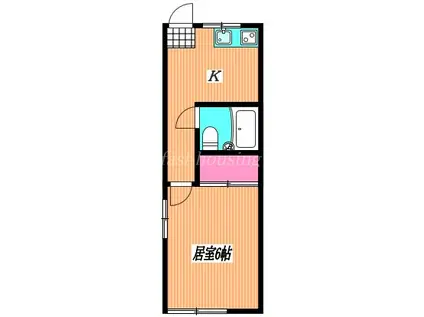 山本ハイム(1K/1階)の間取り写真