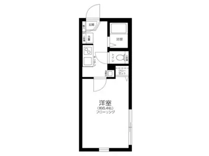 グランクオール千住東(1K/3階)の間取り写真