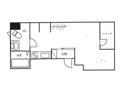 ブライト錦糸町(ワンルーム/5階)の間取り写真
