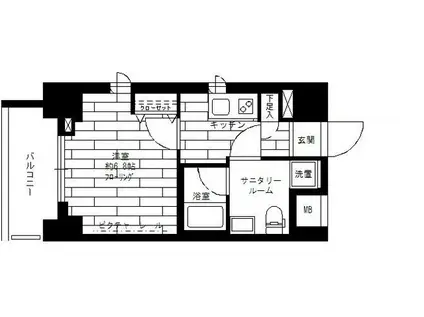 ステージファースト上野(1K/5階)の間取り写真