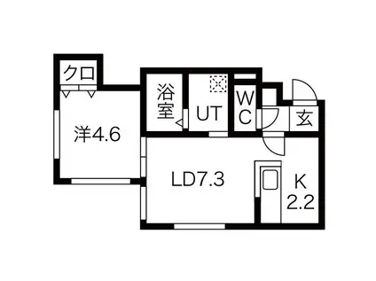 アンタレスL175(1LDK/4階)の間取り写真