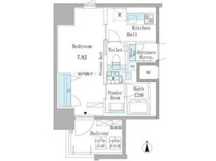 GRAND ESPOIR 東桜(1K/10階)の間取り写真