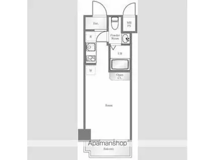 パレドール文京メトロプラザ I(ワンルーム/4階)の間取り写真
