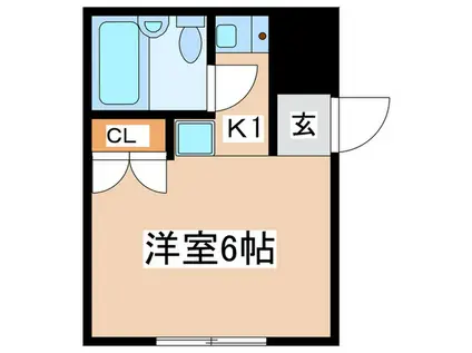 メゾンIWAMA(ワンルーム/1階)の間取り写真