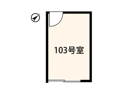 アントワーヌ三園(ワンルーム/1階)の間取り写真