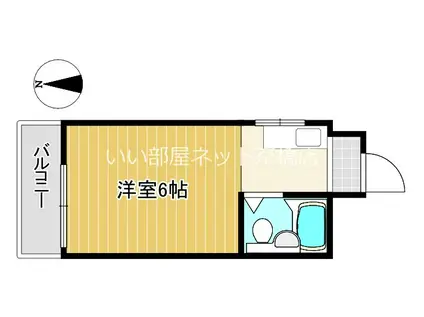 クラウン ハイツ(1K/5階)の間取り写真