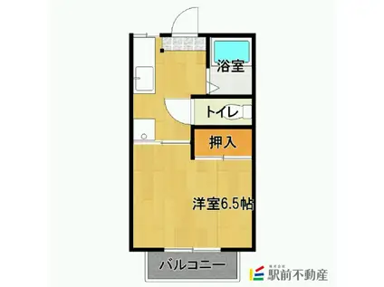 ファミールK B棟(1K/1階)の間取り写真