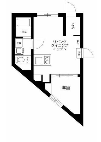 グランメゾン目黒(1LDK/2階)の間取り写真