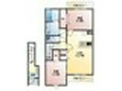 THE NOBELS TERRACE(2LDK/2階)の間取り写真